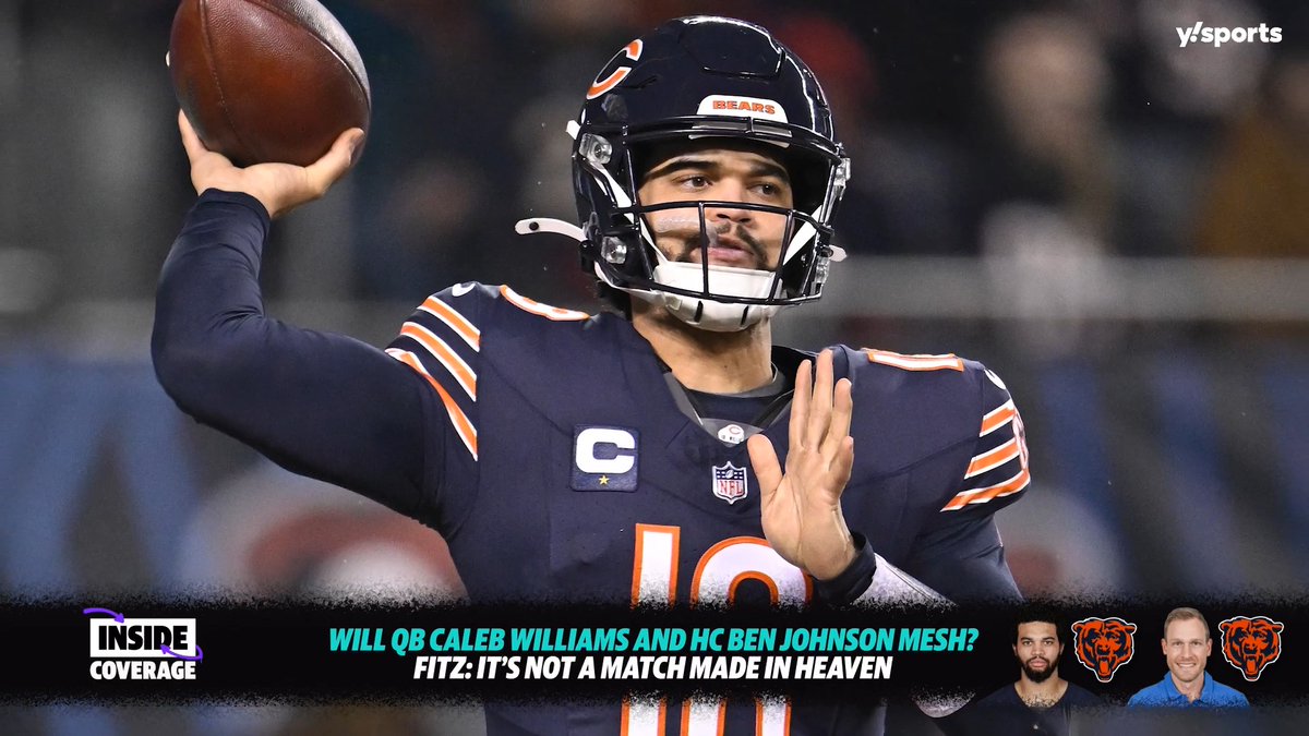 Caleb Williams and Ben Johnson are 𝙣𝙤𝙩 a match made in heaven, say jason fitz and Frank Schwab 😬 (via Inside Coverage)