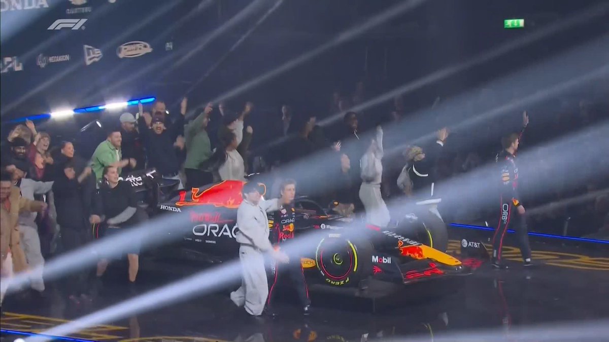 A party onstage as Red Bull launch their livery for the new season 🎉