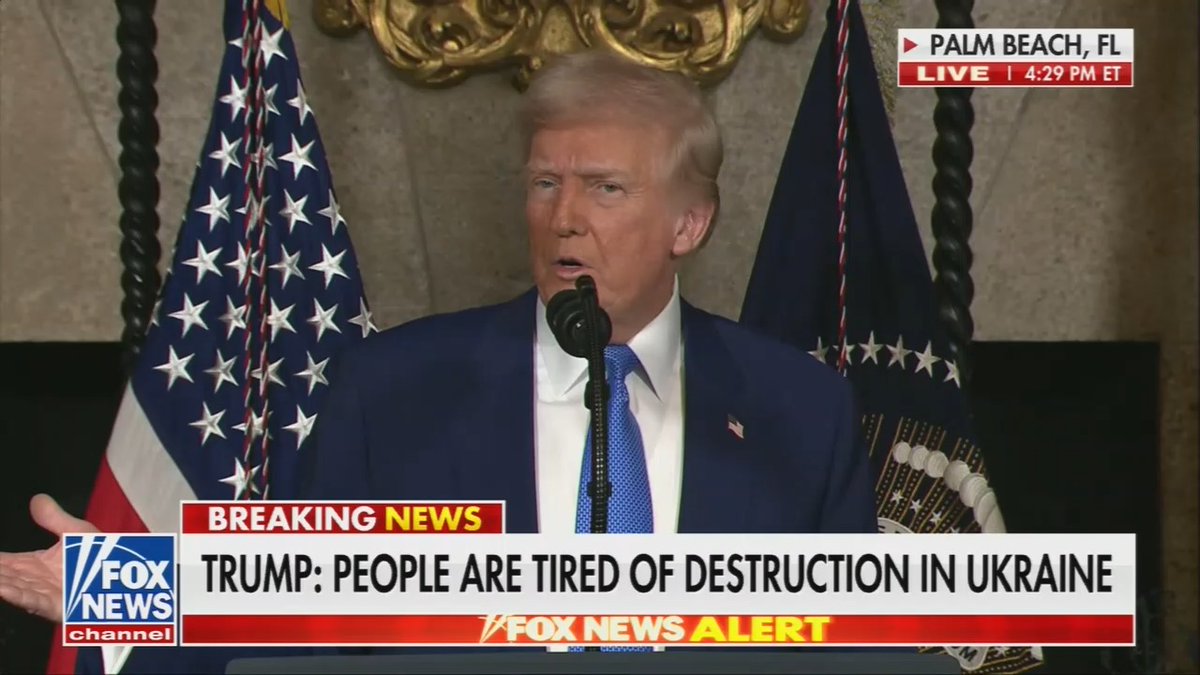 Holy shit. Trump says Zelenskyy “should have never started” the war with Russia. Putin started the war by invading Ukraine. He is literally spreading Putin talking points from the podium. What a disgraceful asshole.