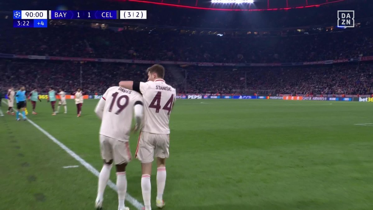 ALPHONSO DAVIES SCORES AND SENDS BAYERN TO THE ROUND OF 16 🍁 📺 Watch the #UCL live on DAZN in selected territories Watch FC Bayern München in the @FIFACWC | June 14 - July 13 | Every Game | Free | | #FIFACWC #TakeItToTheWorld