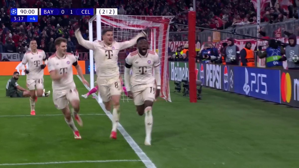 Heartbreak for Celtic 💔 Bayern win the tie in injury time to progress in the Champions League! ⏳