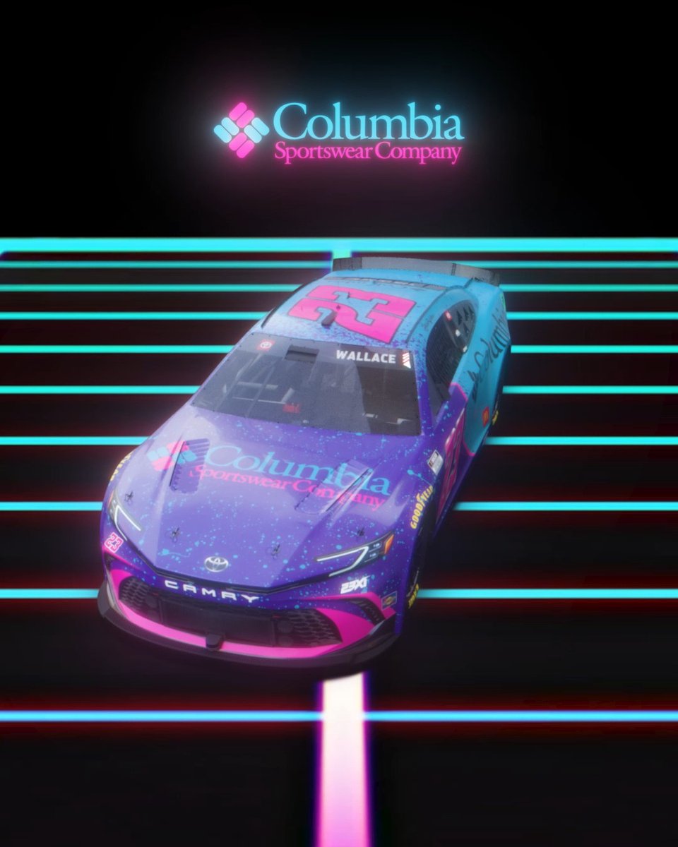 This Sunday at Atlanta Motor Speedway Bubba Wallace and @23xiracing take the No. 23 Toyota Camry that was inspired by our classic 1986 Bugaboo jacket to the Max.