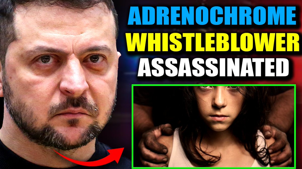 🚨 Zelensky Official Exposing Hollywood Adrenochrome Ring Assassinated in Public A courageous whistleblower in Ukraine - on the verge of exposing a vast child trafficking and adrenochrome network tied to elite politicians and Hollywood celebrities - has been assassinated in a brutal car bomb attack. Just days before he was set to testify against President Zelensky and the Kiev regime, his voice was silenced. But the truth doesn’t die so easily. Who wanted him silenced? What explosive secrets was he about to expose? And just how far does this conspiracy reach? All signs point straight to the highest levels of power - from Washington, D.C., to the heart of Hollywood.