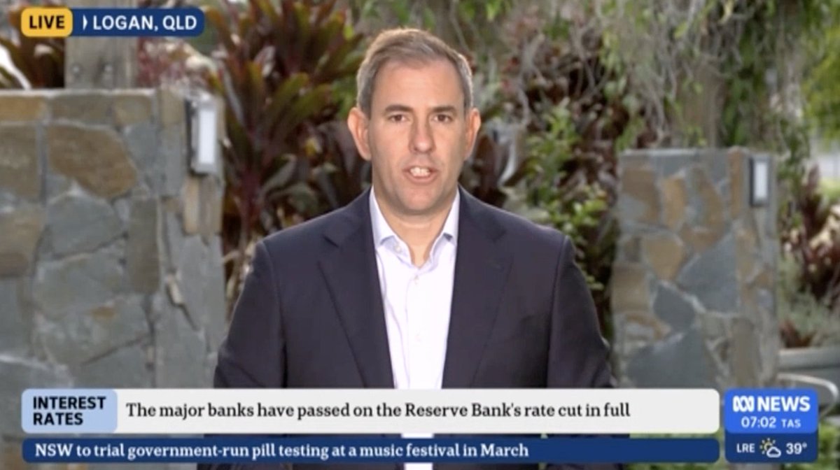 This week’s interest rate cut is the rate relief that Australians need and deserve. We recognise people are still under pressure, that hasn't gone away overnight, but the rate cut will help. #auspol #ausecon