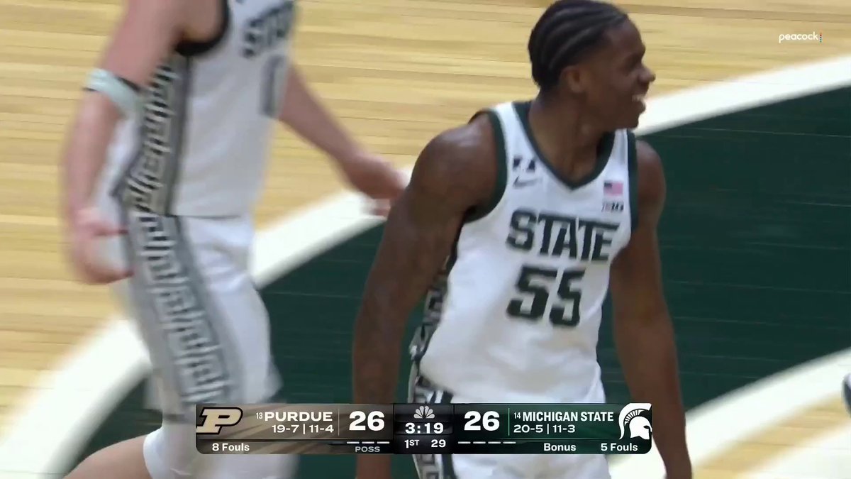 GET UP COEN CARR! What an oop for the Spartans! 💥 @coencarr2 x Michigan State Men's Basketball