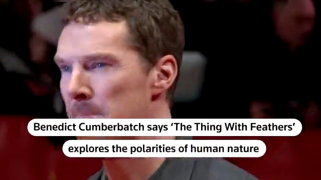 Benedict Cumberbatch was joined by two young co-stars on the #Berlinale red carpet for the premiere of ‘The Thing With Feathers,’ a family drama with noir elements