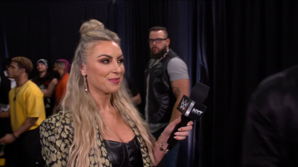 Sorry Dezmond Xavier, we got to get some answers! The contract signing is coming up NEXT! 👀 #WWENXT