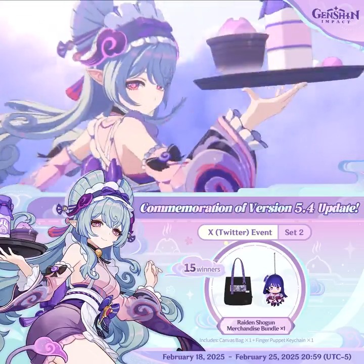 ✨Set 2✨ Commemoration of Version 5.4 Update 🎁Participate for a chance to win official merchandise. How to Participate: ① Follow Genshin Impact ② Retweet this post You can instantly check the event results here>>> #GenshinImpact