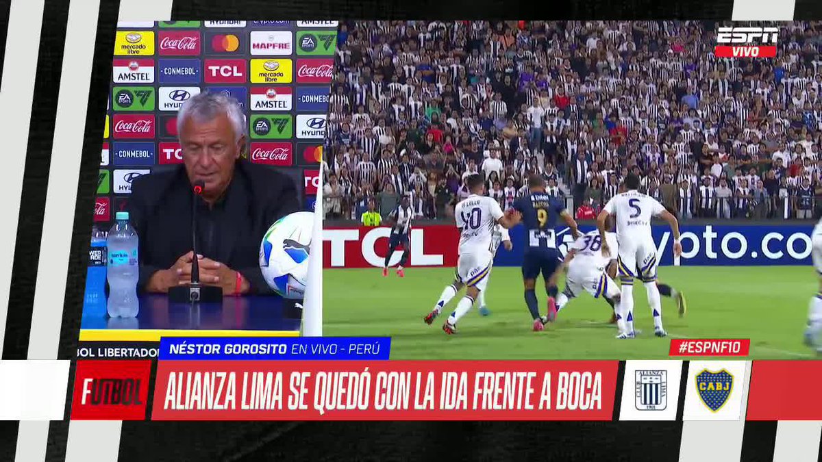 🗣️Néstor Gorosito en conferencia de prensa: "Me llamo mucho la atención lo del REFERÍ, es el MIEDO GRANDE que tengo en la cancha de #Boca, MUCHO. Me da MIEDO allá, MUCHO MIEDO".