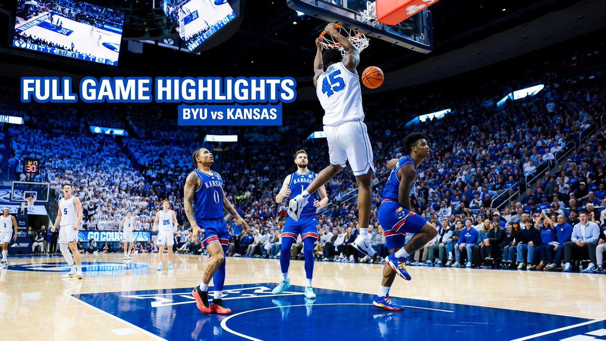 BYU vs Kansas || FULL GAME HIGHLIGHTS