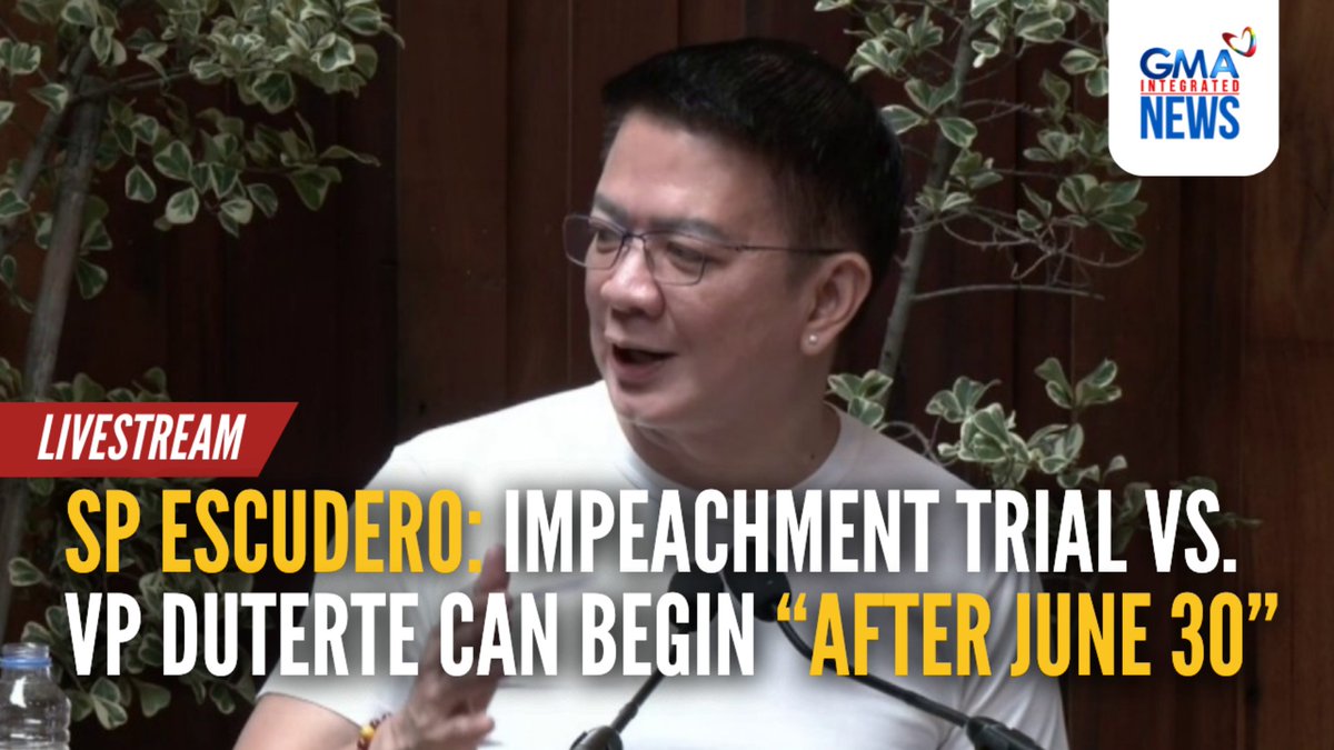 “After June 30” would be the earliest time the Senate can convene as an impeachment court against Vice President Sara Duterte, according to Senate President Chiz Escudero during a press conference on Wednesday, February 19.