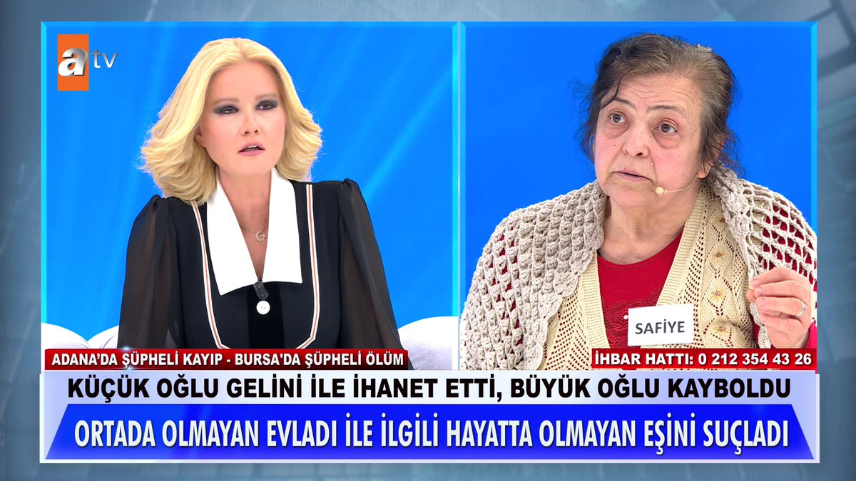 Küçük oğlu gelini ile ihanet etti, büyük oğlu kayboldu. Ortada olmayan evladı ile ilgili hayatta olmayan eşini suçladı. #MügeAnlıİleTatlıSert #MügeAnlı atv