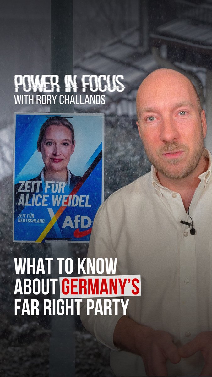 The far right #AfD is polling at over 20% in #Germany, pushing for mass deportations and dismantling fundamental parts of the #EU. With elections on February 23rd, Germany is on the threshold of a far right breakthrough. Al Jazeera's Rory Challands explains.