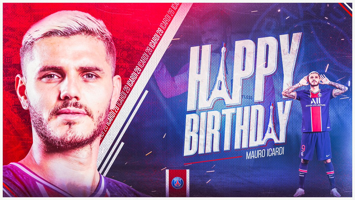 🥳Joyeux anniversaire à Mauro Icardi qui fête ses 32 ans aujourd’hui ! 🎂 📊 92 matchs pour 38 buts avec le PSG Que retiendrez-vous de son passage au PSG ?