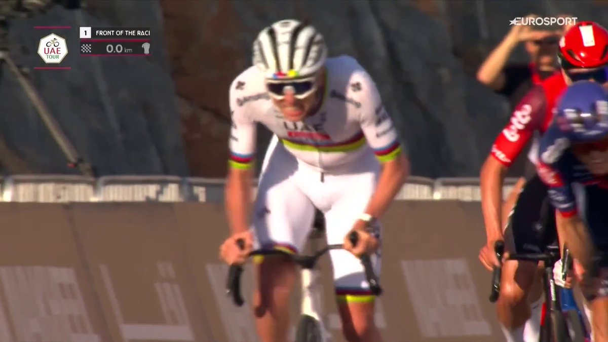 130 días esperando este momento. LA PRIMERA VICTORIA DE TADEJ POGACAR EN 2025 🌈🚀 Lo has visto en Eurosport.es y HBO Max España 🌟. #UAETour 🇦🇪