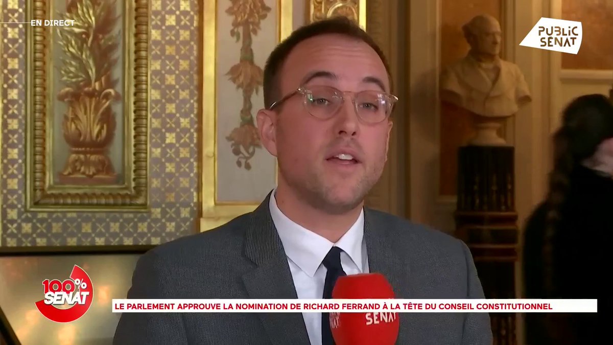 Présidence du Conseil constitutionnel : "La nomination de Richard Ferrand est validée à une voix près, grâce à Marine Le Pen. Il y aura bientôt une QPC pour savoir si Mme Le Pen sera ou pas inéligible. Tout ça sent très fort le deal secret" estime 🇫🇷 Olivier Marleix