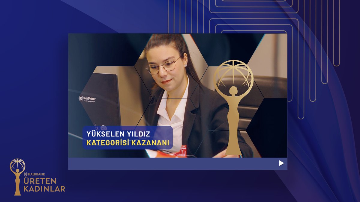 Bilim, teknoloji ve sanatı bir araya getirerek yenilikçi projelere imza atan MorMaker firmasının kurucusu Nurdeniz Erdoğan; #Halkbank #ÜretenKadınlarYarışması’nda Yükselen Yıldız kategorisinin kazananı oldu! 🌟 Girişimcimizin ilham veren hikâyesi videomuzda!
