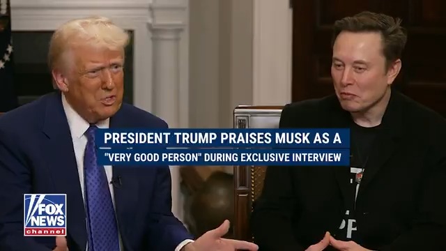 President Trump says he knows a lot of great business people and they aren't always great people — but that's not the case with Elon Musk.