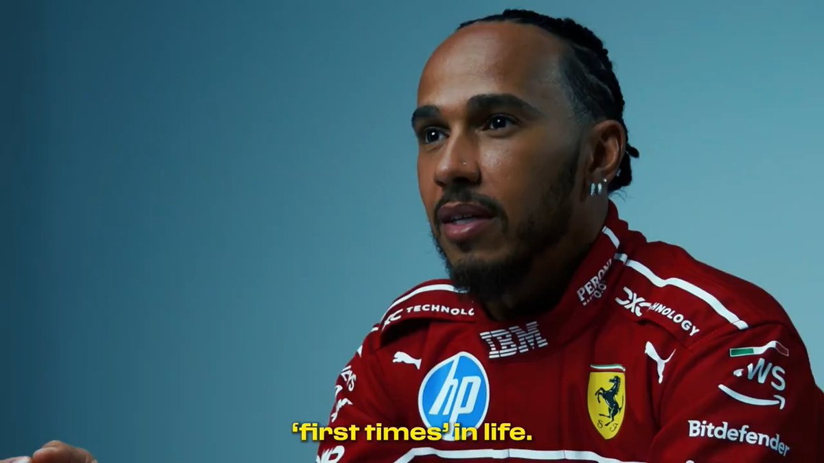 “There are only a handful of special ‘first times’ in life” ❤️ Click below to watch the full interview with Lewis Hamilton! 👇