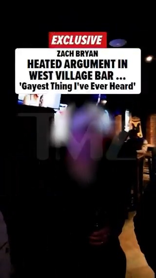 #ZachBryan was at a bar Monday night in NYC's West Village, where he was invited to play pool with some other patrons ... but things got heated, and it was all captured on Ray-Ban Meta glasses 👀 Full story here: