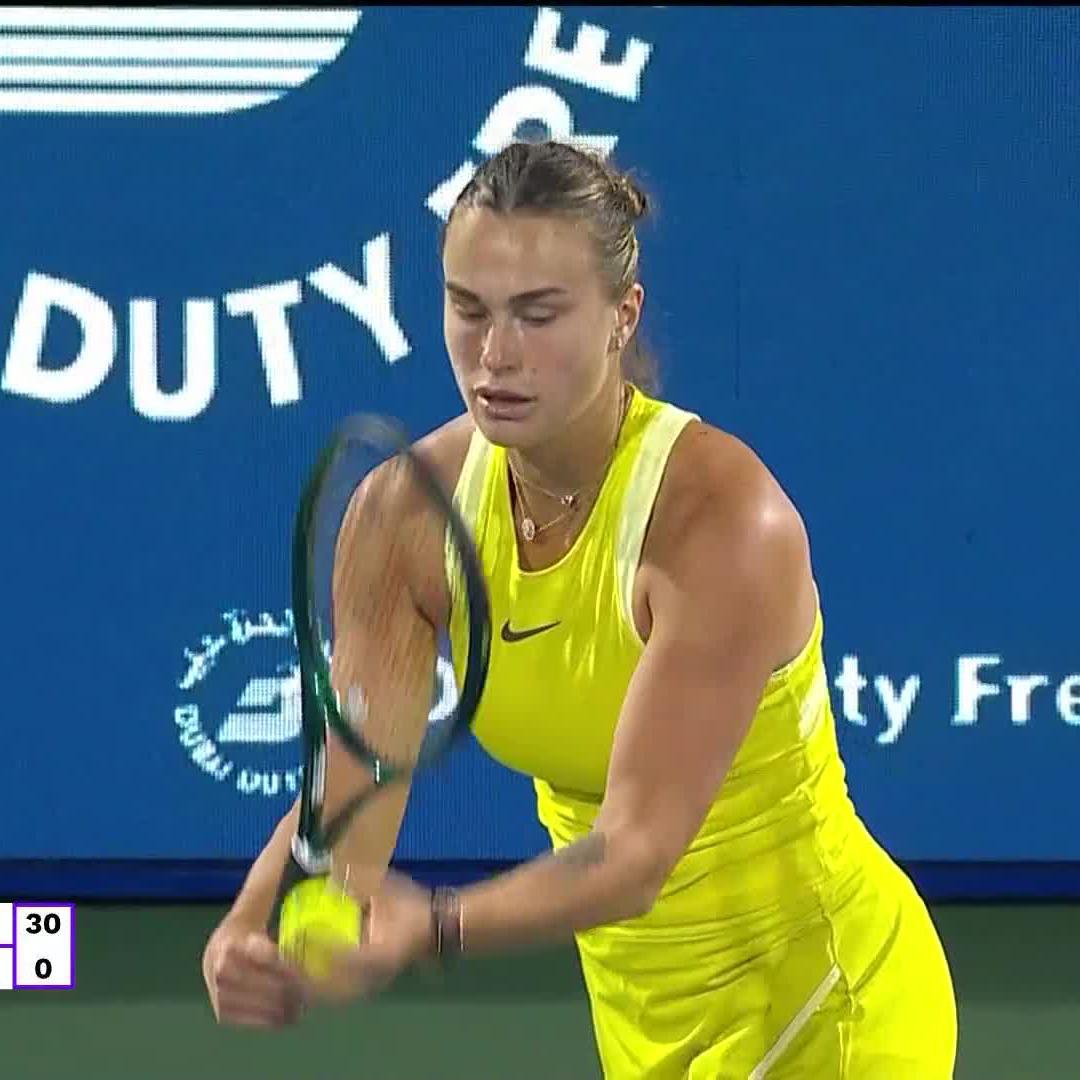 Top seed doing top seed things 🔥 Sabalenka Aryna | #DDFTennis
