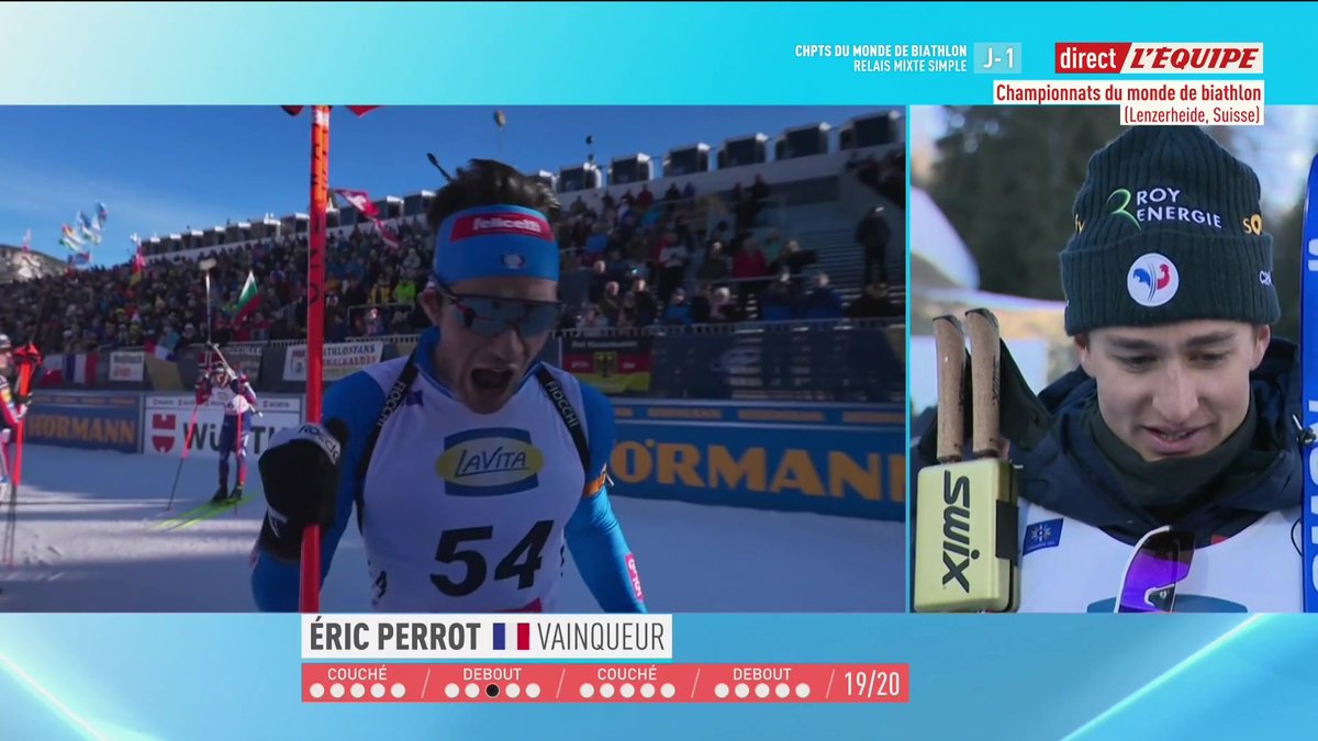 💬 Eric Perrot, champion du monde de l'individuel : « Sentir que c'est fait, ça paraît fou, au sommet du monde pendant quelques secondes ! » Suivez les Championnats du monde de biathlon sur la chaine L'Équipe : #lequipeBIATHLON