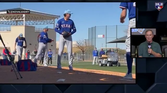 Bruce Bochy on Jacob deGrom: "He's full throttle right now... he's got a hop to his step. I know he's excited about getting back on the mound." #MLBTonight | Sage USA
