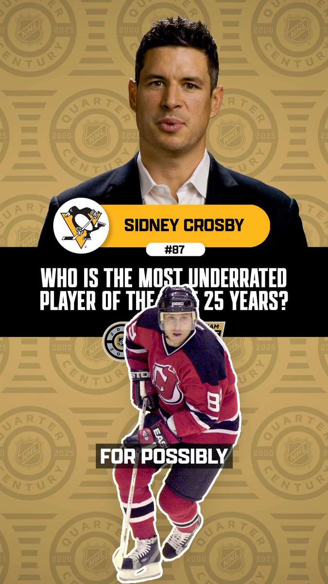 Who do you think is the most underrated player of the past 25 years? 💬 Vote for the NHL Quarter-Century Team on X by using #NHLQCTeam and player's full name or handle. NHL Quarter-Century Team presented by SAP