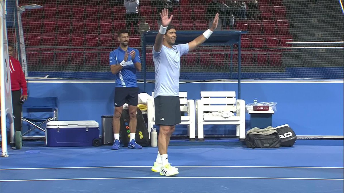 🇪🇸🥺 ¡HASTA LUEGO, FERNANDO! Verdasco cayó, en dupla con Djokovic, por 7-5 y 6-4 ante Patten/Heliovaara en #Doha y se despidió del tenis profesional. ❌