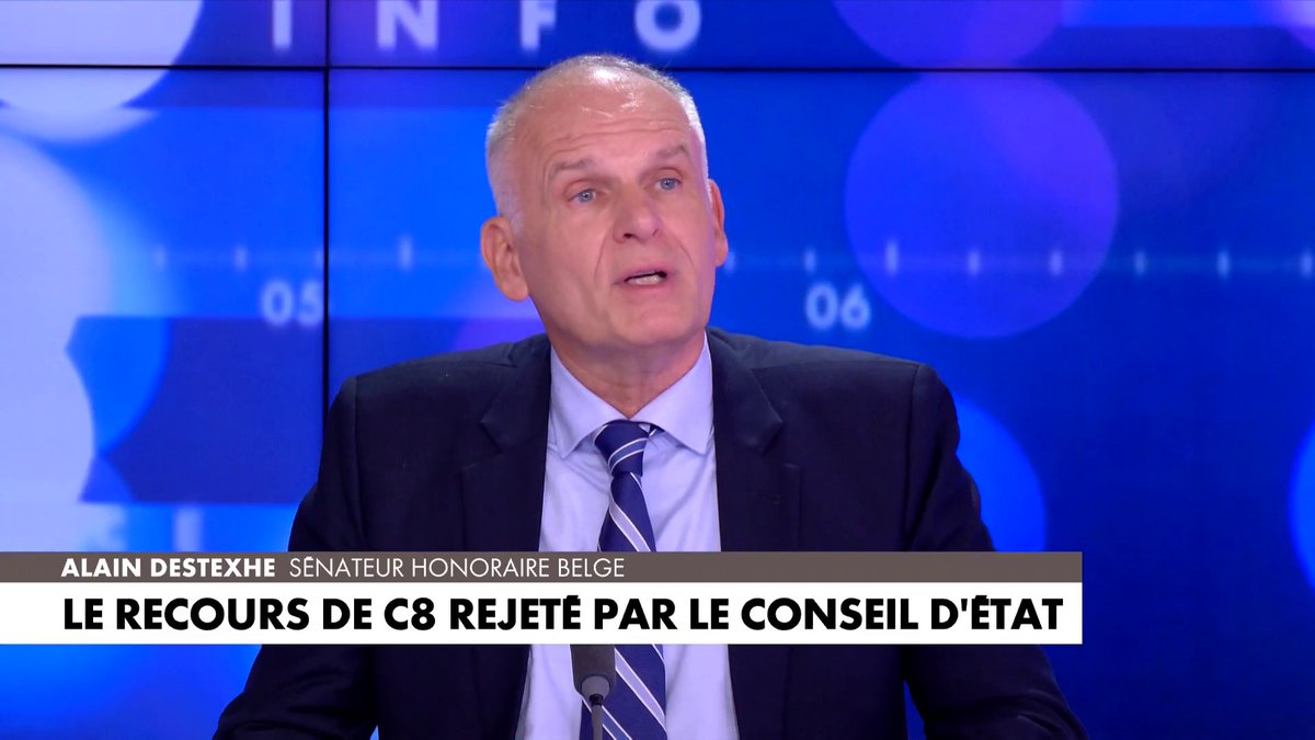 Le sénateur honoraire belge Alain Destexhe sur le recours de C8 rejeté par le Conseil d’Etat : «Cette affaire va avoir des répercussions dans le monde occidental pendant longtemps», dans #Facealinfo