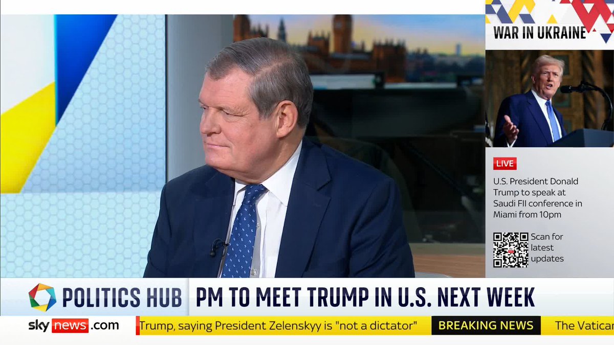 Donald Trump's comments calling President Zelenskyy a 'dictator' have caused shockwaves across British politics Sky's Jon Craig brings us the reaction of UK leaders. #PoliticsHub 📺 Sky 501, Virgin 602, Freeview 233 and YouTube