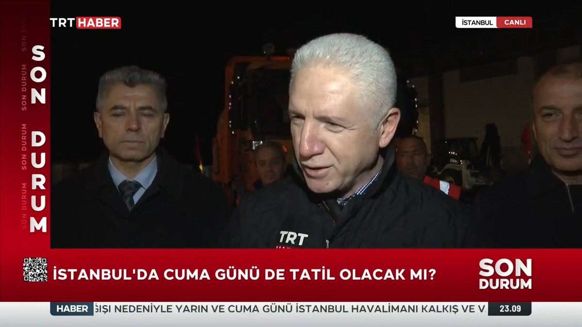 İstanbul’da cuma günü de okullar tatil olacak mı? Vali Davut Gül: Meteorolojik verilere göre karar vereceğiz.
