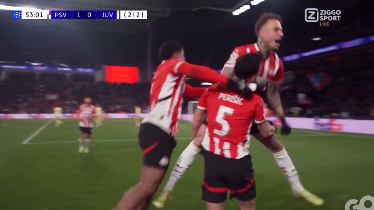 𝐉𝐀𝐀 Ivan Perišić 😍 Een heerlijke aanval van PSV en de Kroaat is weer trefzeker tegen Juventus 🔥 #ZiggoSport #UCL #PSVJUV