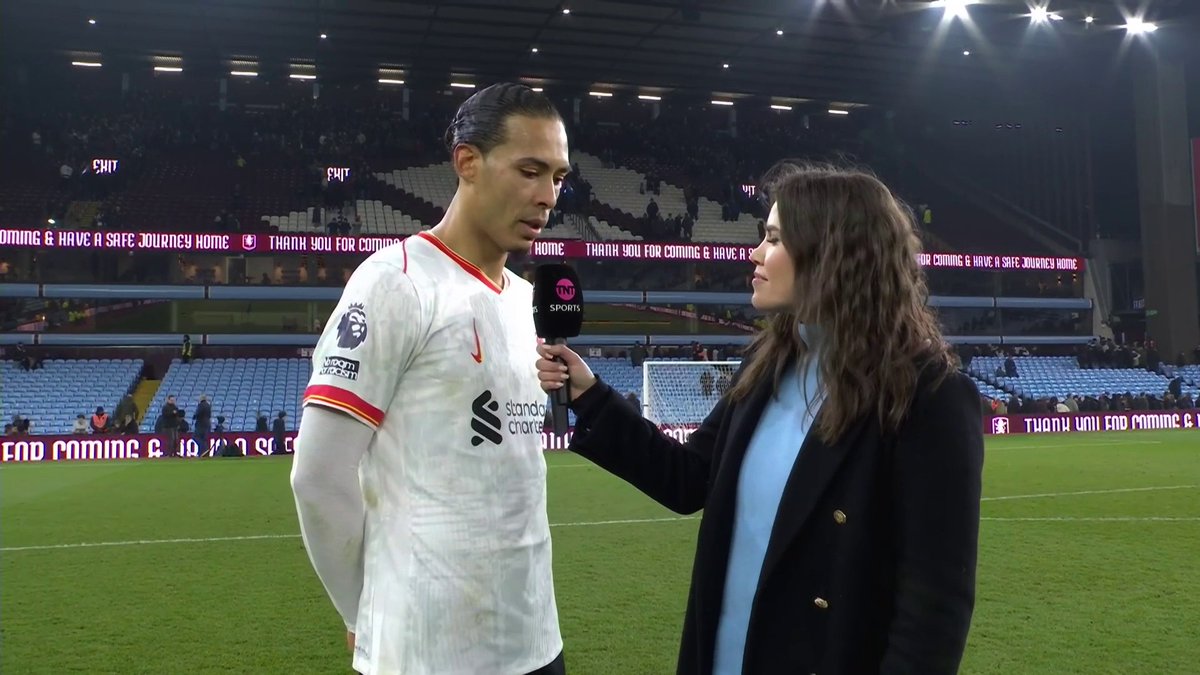 Up next: Manchester City 👀 Virgil van Dijk is taking it one step at a time in Liverpool's Premier League title challenge... 📺 TNT Sports &amp; discovery+ UK | 🎙 Becky Ives
