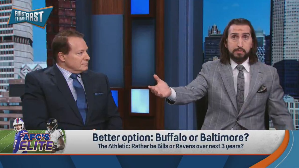 “The Bills are the only team in the league that I feel almost 100% certain, including the Chiefs, that over the next 3 years they’re going to be hosting a playoff game every year.” — nick wright