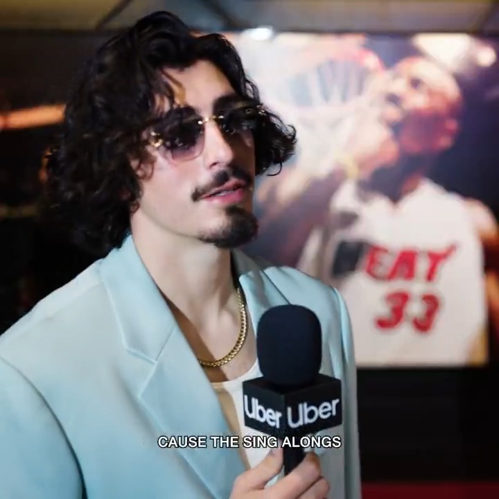 Biggest question to start any night out in Miami... "who's gettin' the Uber?" Red Carpet Rapid Fire // Uber