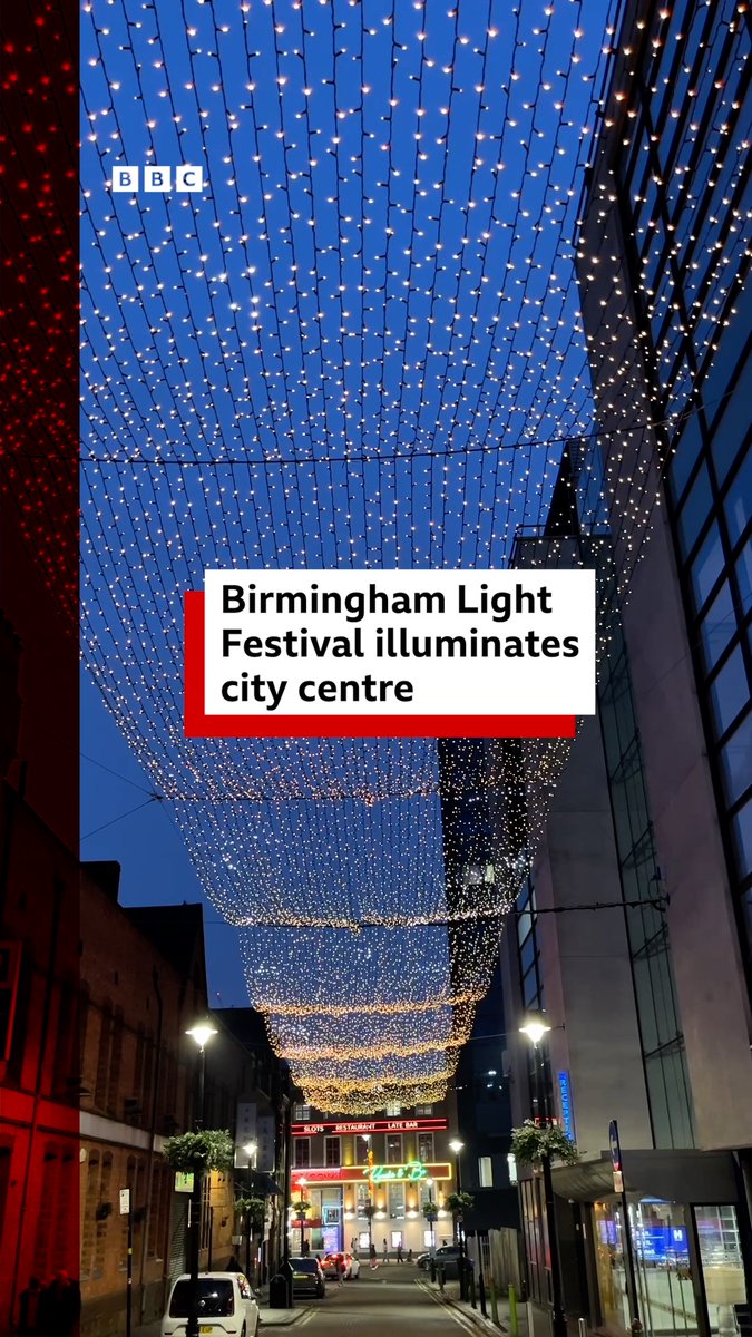 Visitors to Birmingham will be greeted by a city of blinding light as the dark winter nights are illuminated by pop-up artworks. The four-night Birmingham Light Festival launched on Wednesday evening with 11 artworks dotted around the city centre.