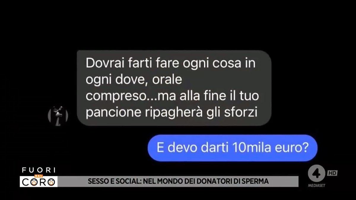 Donatori di sperma per donne che vogliono avere un figlio: la nostra angela camuso ne ha contattato uno. Il servizio completo di #Fuoridalcoro è disponibile su Mediaset Infinity