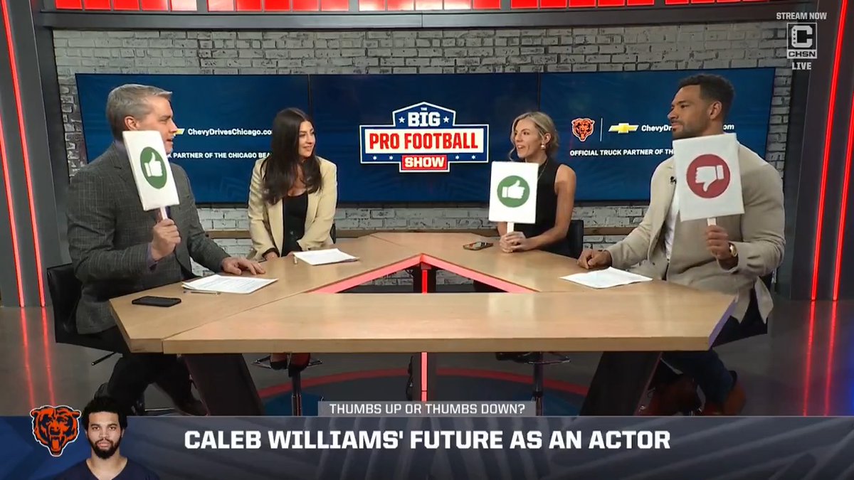 Caleb Williams as an actor? What are your thoughts? 🤔🤷‍♂️ David Haugh | @RuthiePolinsky | Annie Agar | Clay Harbor | #BigPFBShow
