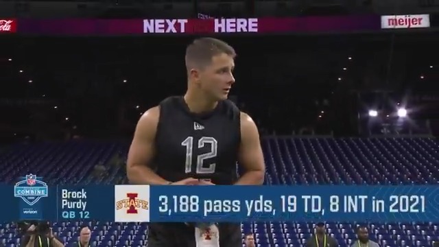 .Brock Purdy would be starting a Super Bowl two years later… 🗺️ 📺: 2025 #NFLCombine starts Feb. 27 on NFL Network 📱: Stream on NFL+