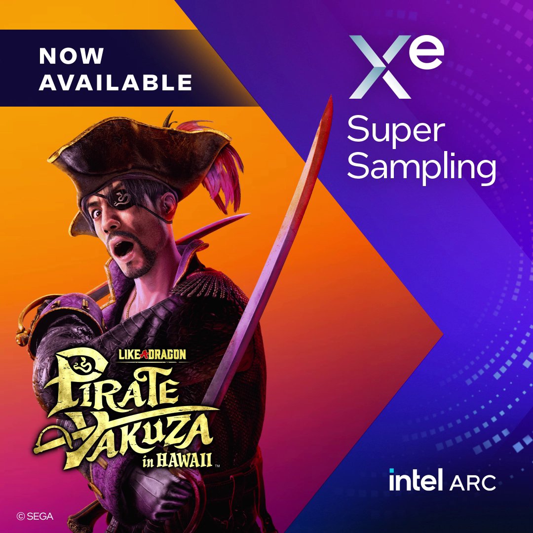 You know what they always say, when searching for treasure over land and sea, it’s best to equip #XeSS for AI-enhanced upscaling. And with that advice, set sail with Like a Dragon: Pirate Yakuza in Hawaii today!