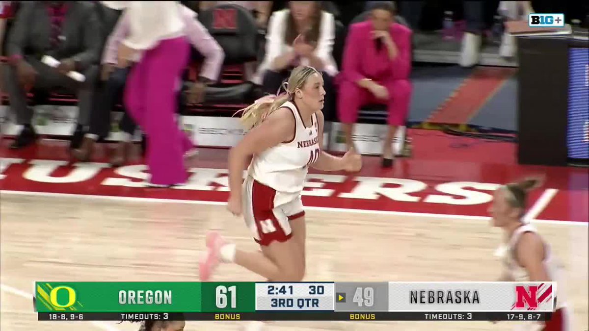🌽 35 PTS 🌽 13-24 FG 🌽 6-9 3FG 🌽 15 REB Alexis Markowski powered Nebraska Women's Basketball to an OT win over Oregon, dropping a career-high 35 points and securing her 50th career double-double ‼️ Don't miss her buckets 👇 #B1GWBBall