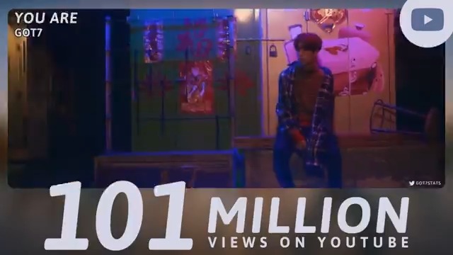 “You Are” music video has surpassed 101 million views on YouTube. GOT7 - You Are — GOT7 GOT7 (갓세븐) #GOT7 #갓세븐 #GOT7_YouAre