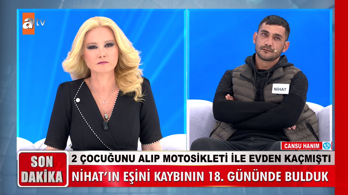 2 çocuğunu alıp motosikleti ile evden kaçmıştı! Nihat'ın eşini kaybının 18. Gününde bulduk! #MügeAnlıİleTatlıSert #MügeAnlı atv