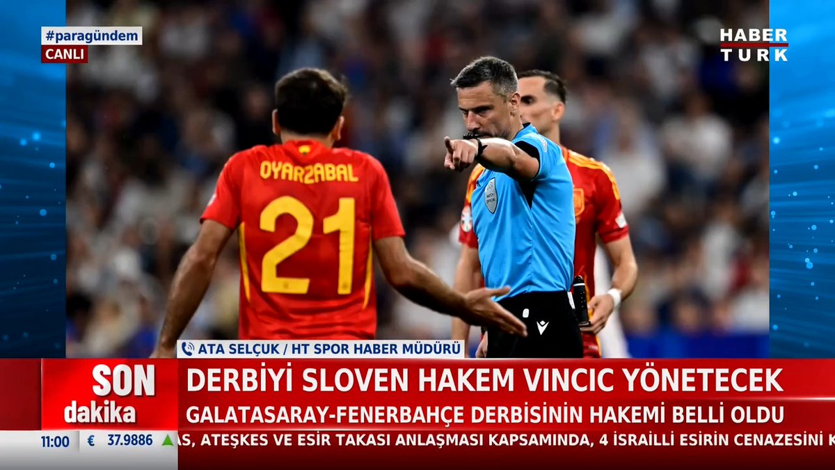 #SONDAKİKA - Galatasaray- Fenerbahçe derbisini Sloven hakem Slavko Vinčić yönetecek.