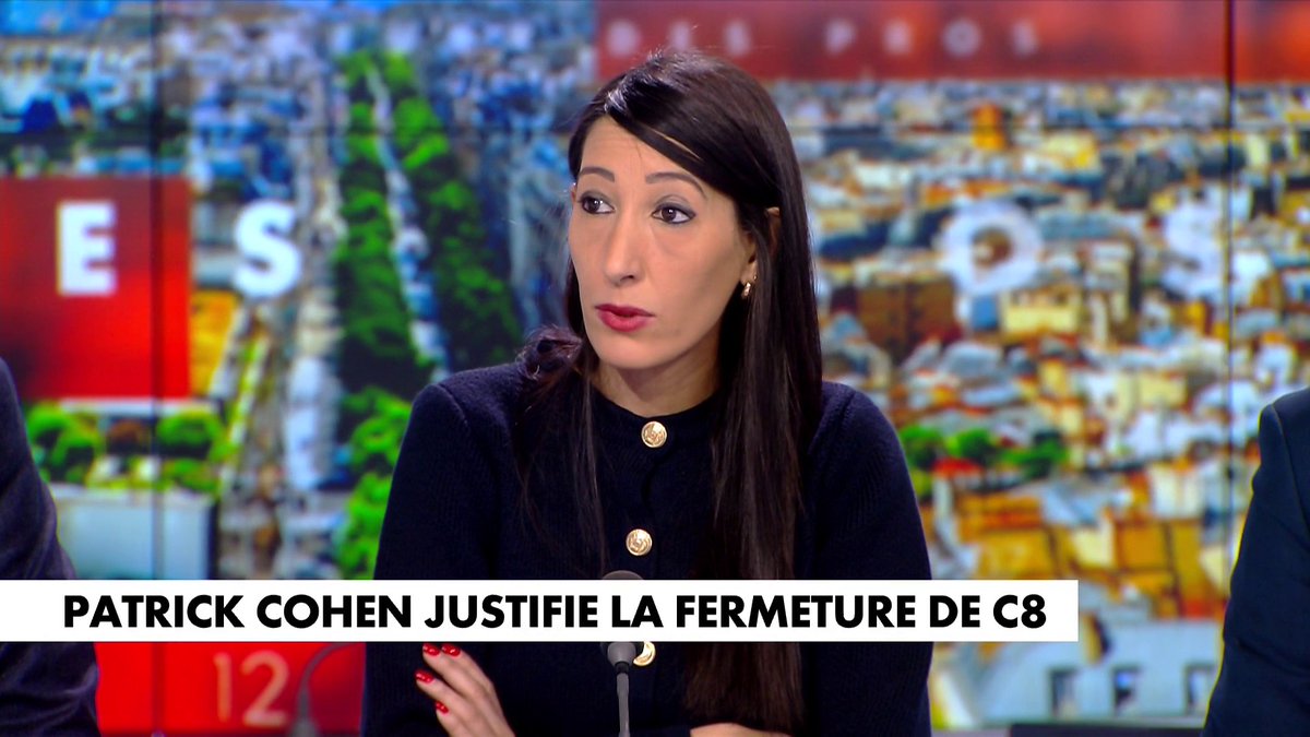 Sabrina Medjebeur sur la fermeture de la chaîne C8 : «Je suis triste pour mon pays. J'ai l'impression que l'on sombre dans une dictature douce. Cette fermeture est un déshonneur pour la France et pour la liberté d'expression», dans #HDPros