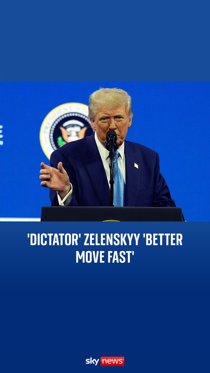 President Donald Trump has repeated his warning to Ukrainian President Volodymyr Zelenskyy that he 'better move fast' to negotiate an end to Russia's invasion of Ukraine or risk not having a nation to lead.