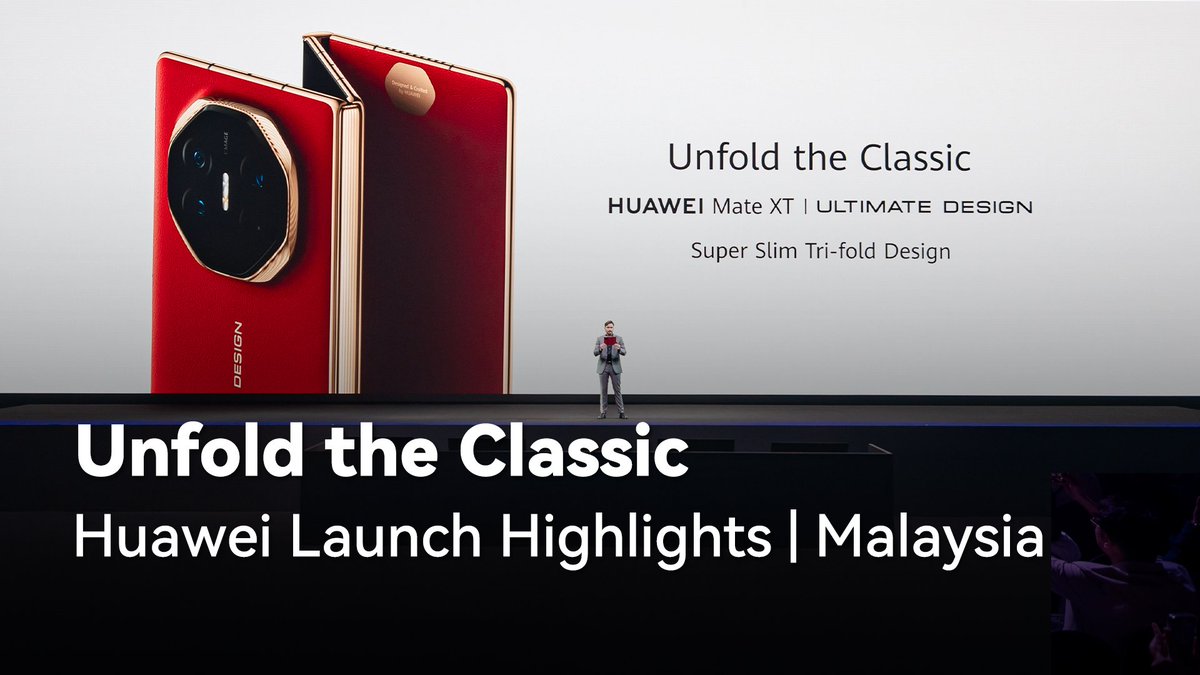 A day of innovation and inspiration! From the lively atmosphere to the exciting unveiling of new launches, the event radiated creativity. Relive a series of unforgettable highlights: #Huawei #UnfoldtheClassic #HUAWEIMateXT #ULTIMATEDESIGN #HUAWEIFreeArc #HUAWEIMatePad Pro 13.2" #HUAWEIBand10