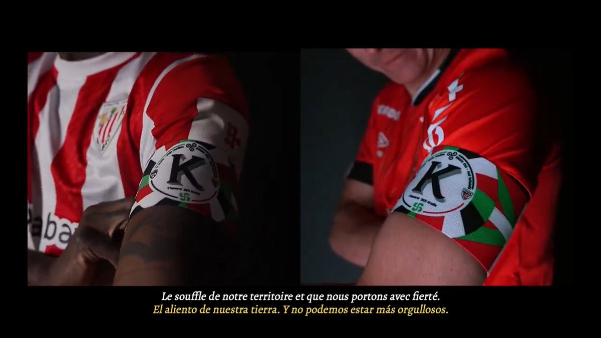 🦁🐟 𝗔𝗥𝗡𝗔𝗦𝗔. 𝗖'𝗛𝗪𝗘𝗭𝗛. Aliento. Le souffle. 🤝 Le FC LORIENT 🐟 et l'Athletic Club s'associent pour célébrer leur culture, basque et bretonne. Les deux capitaines porteront un brassard identique lors des matches de ce week-end.