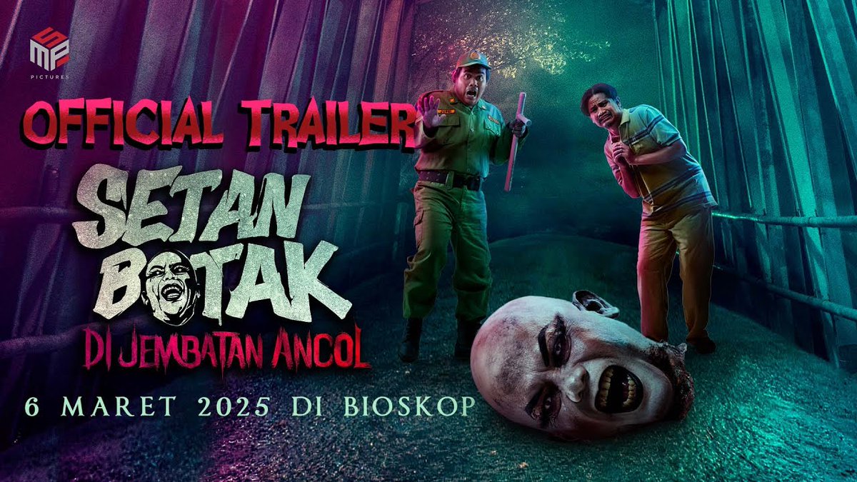 nah rilis juga nih trailernya Setan Botak di Jembatan Ancol! meskipun horor komedi tapi bentukan Ozy Syahputra sebagai setan botak keknya jadi lebih nyeremin daripada di series jadulnya dulu hahaha tapi tetep berasa komedinya. Tayang di bioskop 6 Maret 2025!